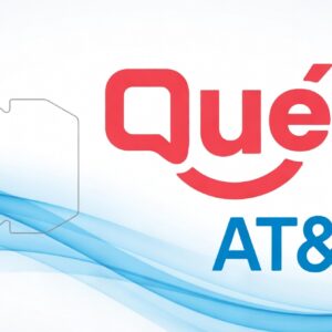 AT&T compatible Qué Tal Móvil prepaid SIM card kit for unlimited talk text data and international calls